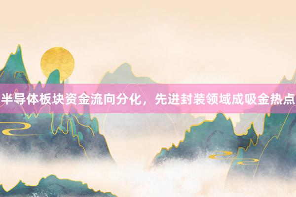 半导体板块资金流向分化，先进封装领域成吸金热点