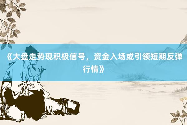 《大盘走势现积极信号，资金入场或引领短期反弹行情》