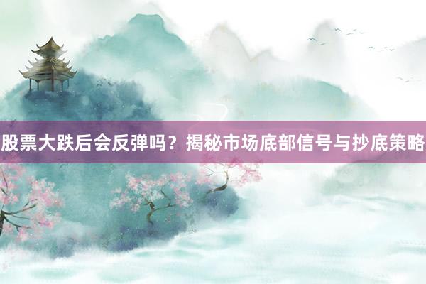 股票大跌后会反弹吗？揭秘市场底部信号与抄底策略